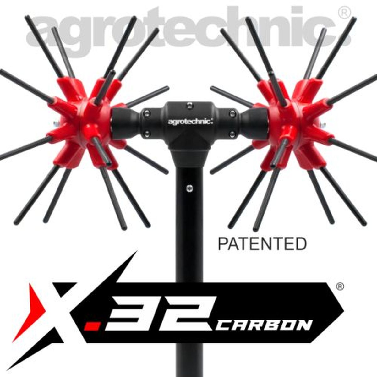 Ελαιοραβδιστικό Παλμικό Αχινός 12V DC - 2,4m X.32 Carbon Agrotechnic
