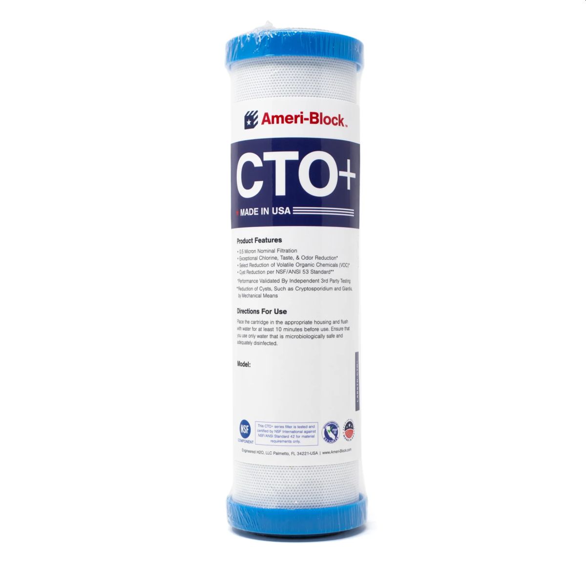 Ανταλλακτικό Φίλτρο Ενεργού Άνθρακα CTO+ 2510-0,5M - 0,5μm Made in USA - Ameri-Block 