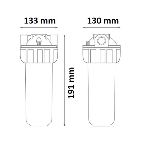 Φίλτρο Νερού Κεντρικής Παροχής Medium Plus 3P 1/2