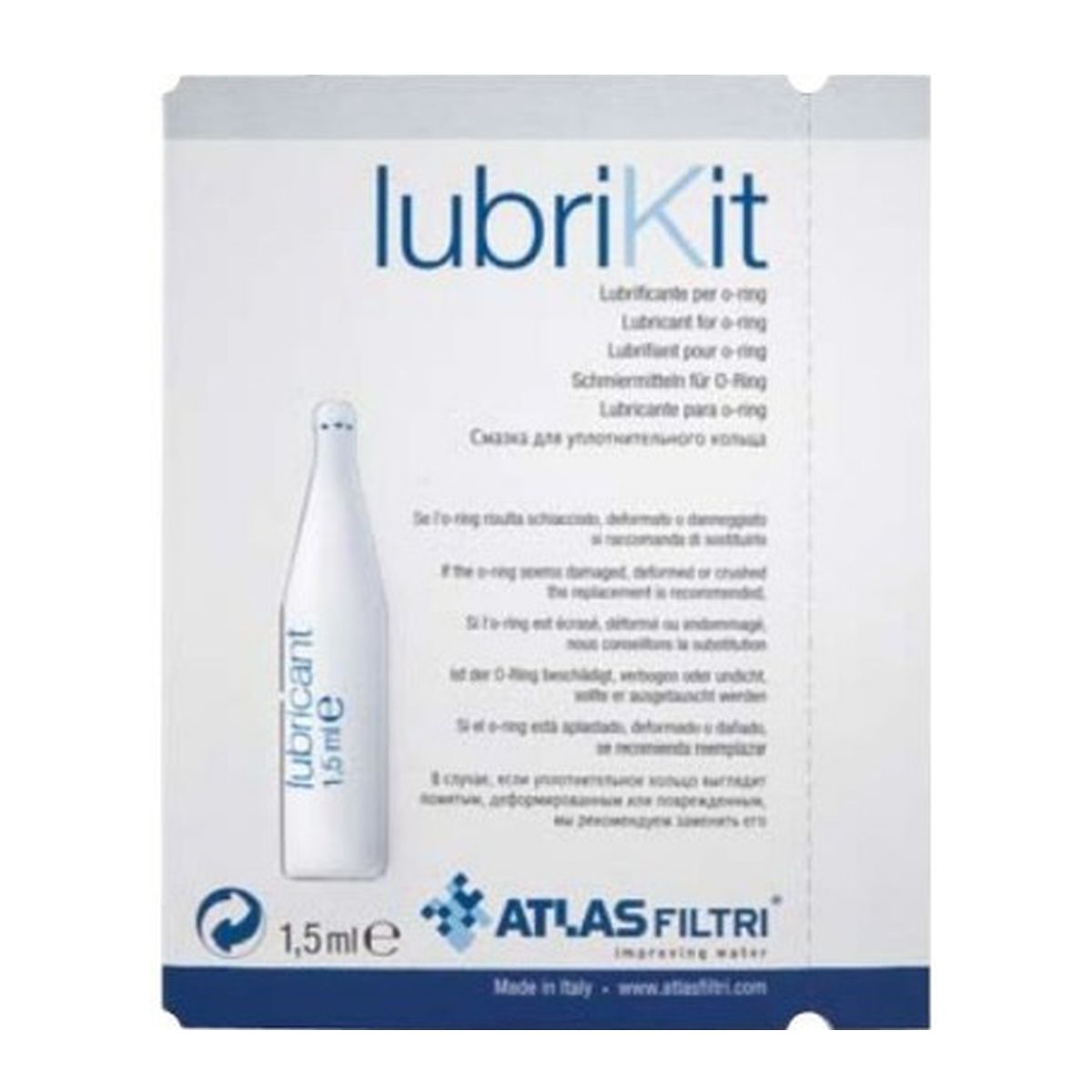 Λιπαντικό Φλαντζών για Συσκευές φίλτρου 1,5ml Lubrikit Atlas Filtri