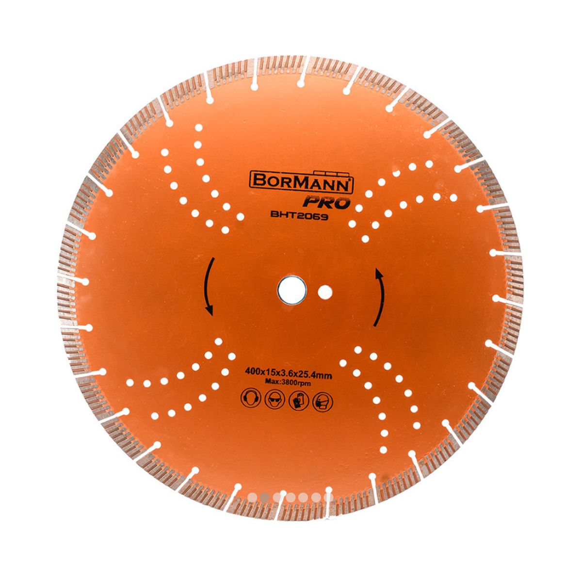 ΔΙΑΜΑΝΤΟΔΙΣΚΟΣ CLEAN CUT Φ400x3.6x30/25.4mm 15mm BHT2069 043935 BORMANN Pro