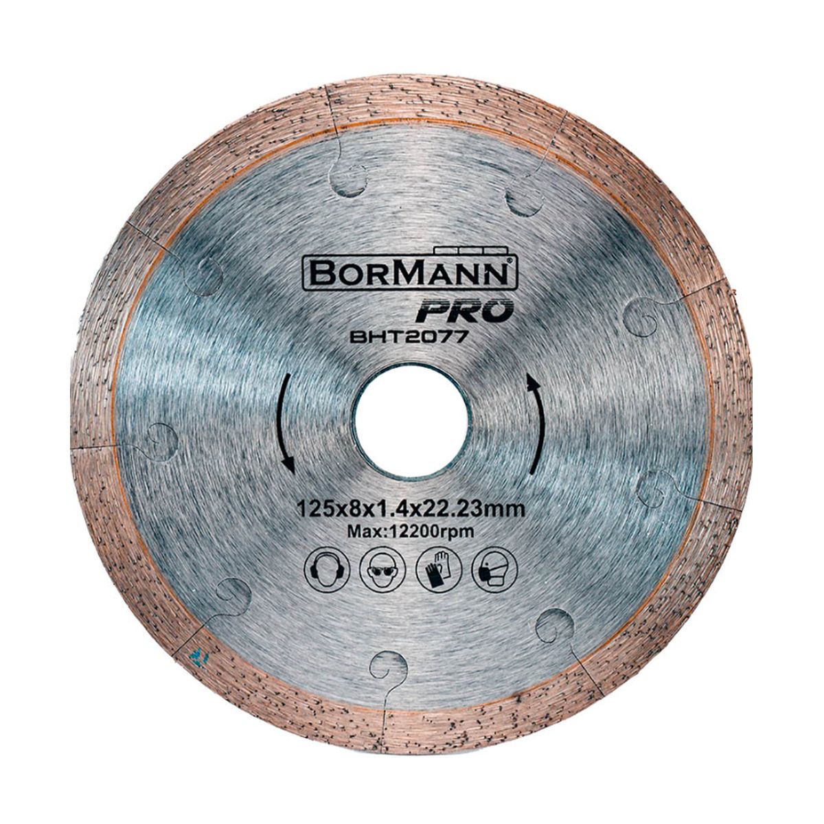 ΔΙΑΜΑΝΤΟΔΙΣΚΟΣ EXTRA-CLEAN CUT Φ125x1.4x22.2mm 8mm BHT2077 044017 BORMANN Pro