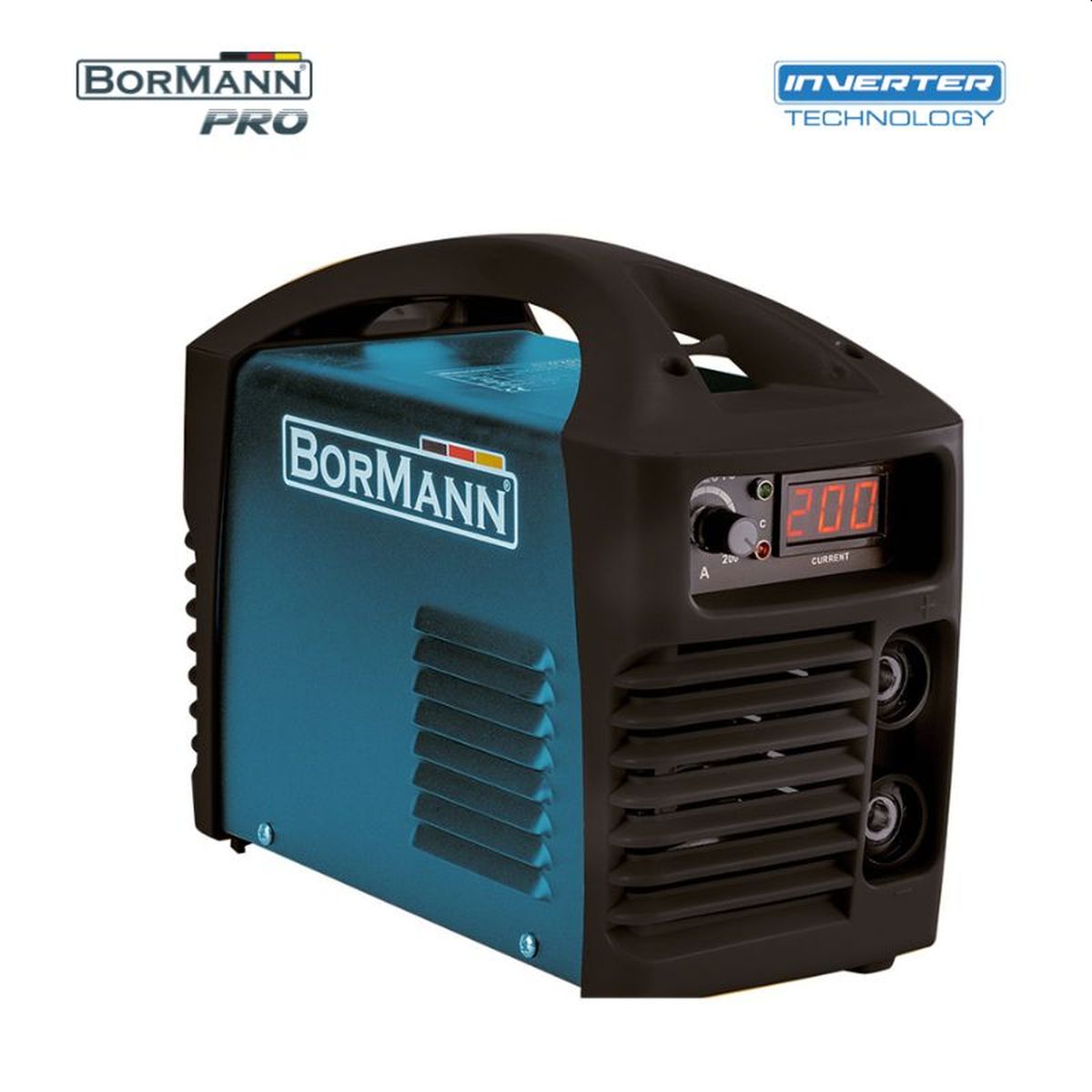 ΗΛΕΚΤΡΟΚΟΛΛΗΣΗ INVERTER 200A, ΑΠΟΔΟΣΗ 200Α/60%, ΨΗΦ.ΟΘΟΝΗΣ, ΜΕΓ.ΗΛΕΚΤΡΟΔΙΟ 4mm, ΠΕΡΙΛΑΜΒΑΝΕΙ ΚΑΛΩΔΙΑ BIW2010 060437 BORMANN