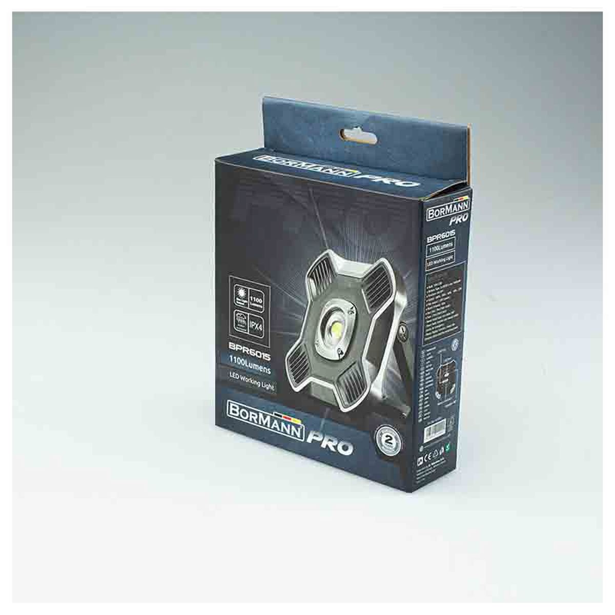 Προβολέας LED επαναφορτιζόμενος 10W 1100Lm BPR6015 029991 Bormann Pro