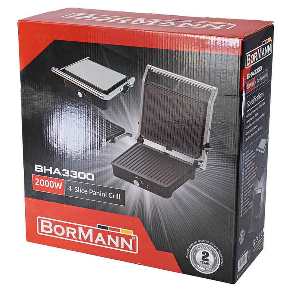Τοστιέρα - Γκριλιέρα 2000W BHA3300 029373 Bormann