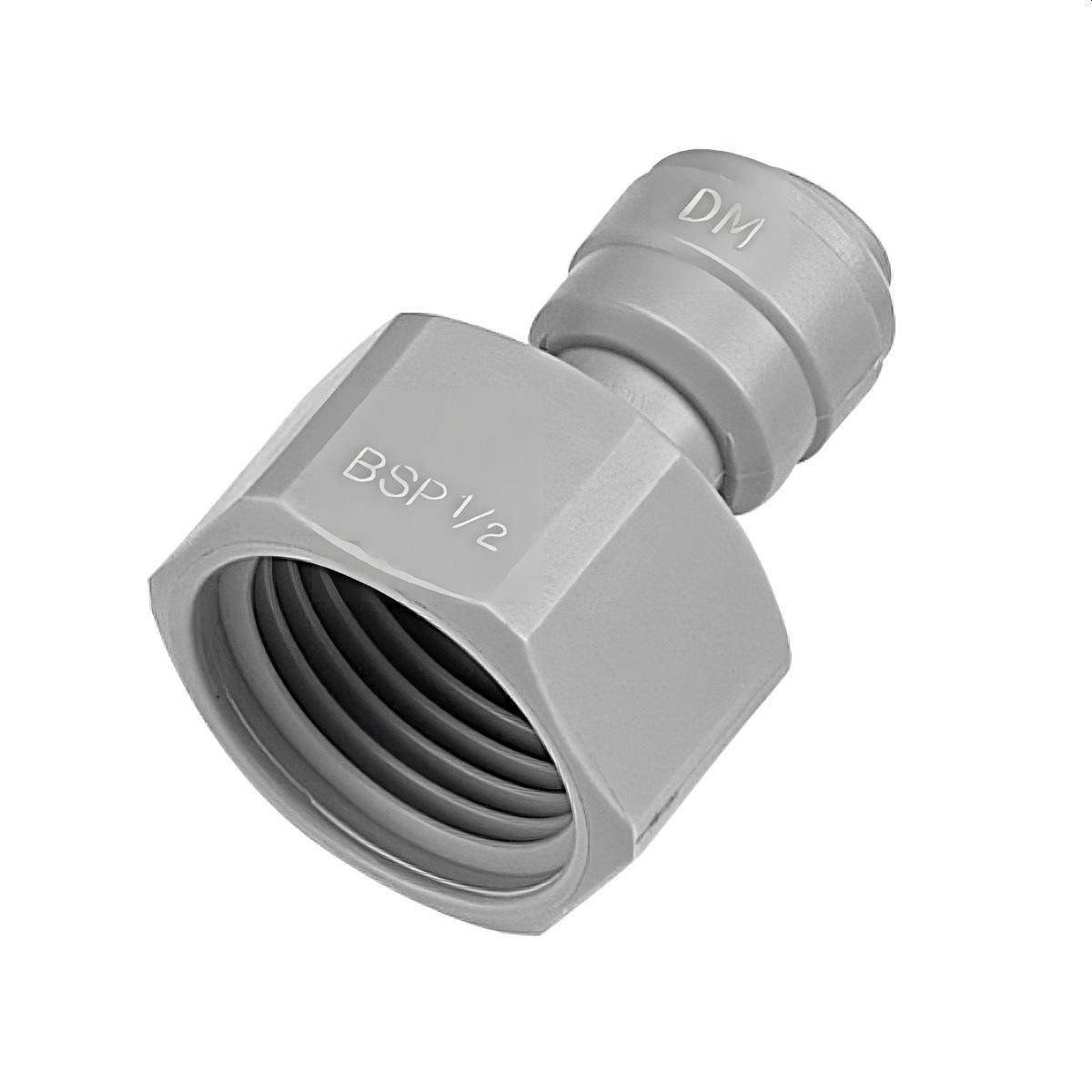 Ταχυσύνδεσμος Ίσιος Κούμπωμα για Σωληνάκι σε Θηλυκό Σπείρωμα DMfit