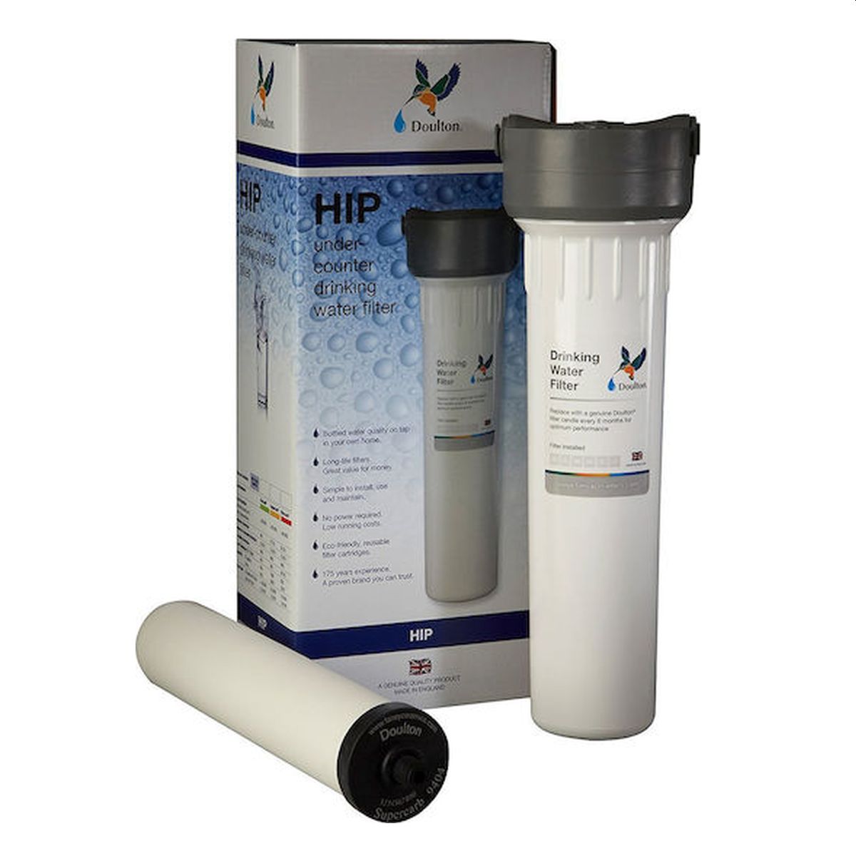 Φίλτρο Νερού Κάτω Πάγκου Doulton HIP με Ανταλλακτικό Ultracarb 0,5μm Doulton