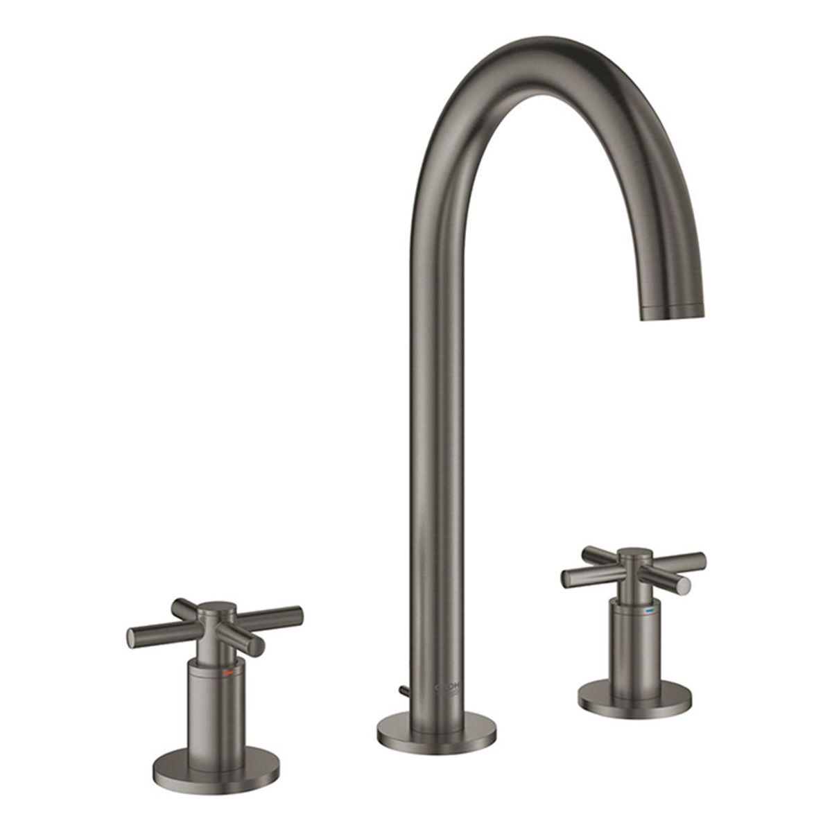 Μπαταρία Νιπτήρα 3 Οπών Atrio Brushed Hard Graphite 20008AL3 Grohe