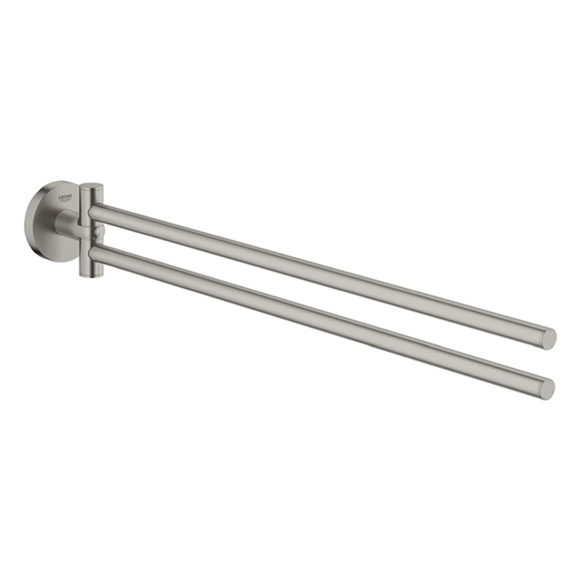 Πετσετοκρεμάστρα Διπλή Essentials 45 Εκ. Super Steel 40371DC1 Grohe