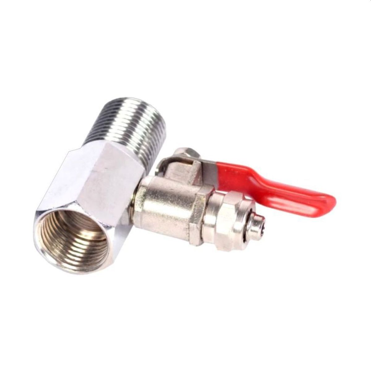 Κλέφτης Μεταλλικός με Βανάκι για Σωληνάκι Φ8 για Φίλτρα Νερού ΟΕΜ