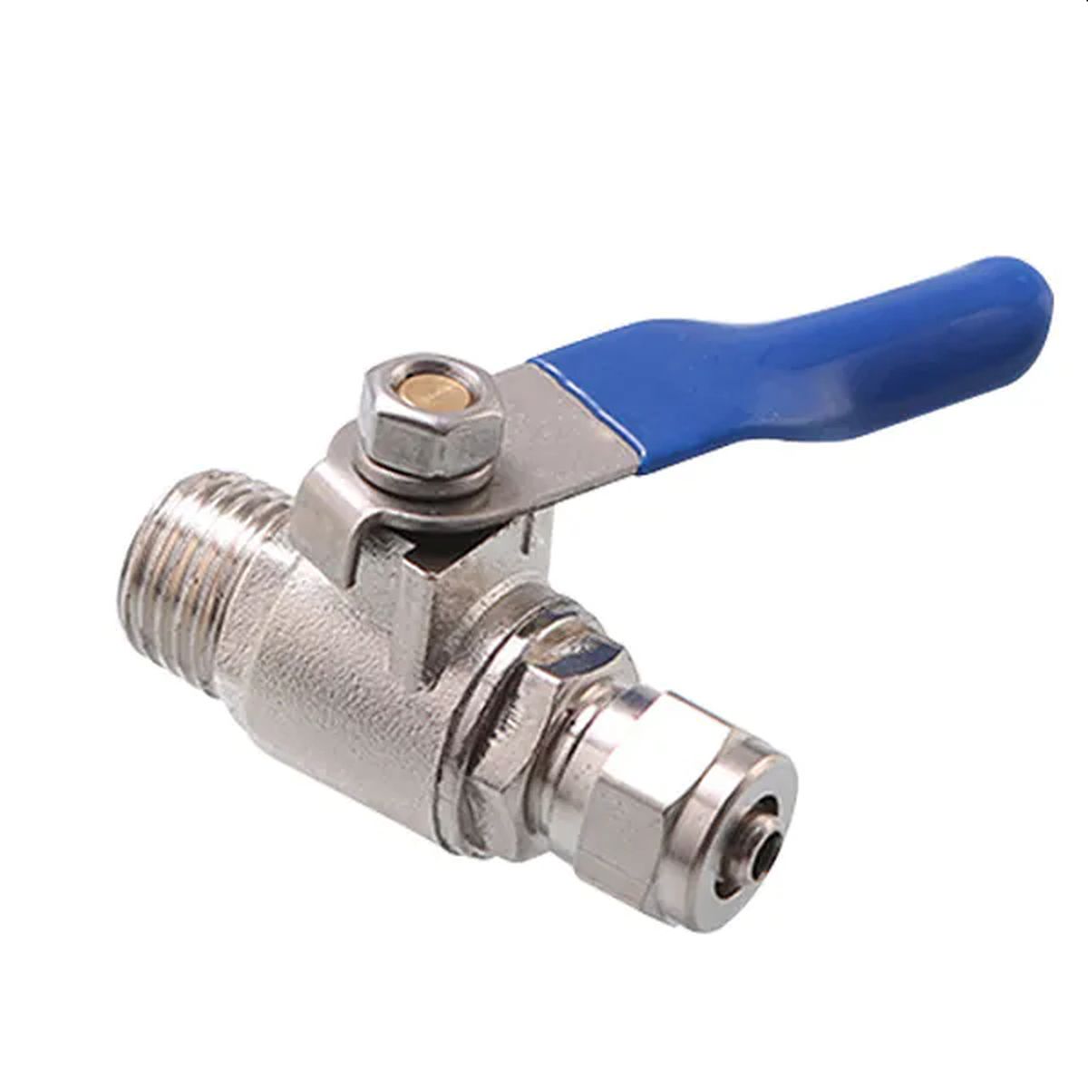 Ορειχάλκινο Βανάκι Γραμμής – Ταχυσύνδεσμος In Line Κούμπωμα σε Αρσενικό Σπείρωμα για Φίλτρα Νερού 