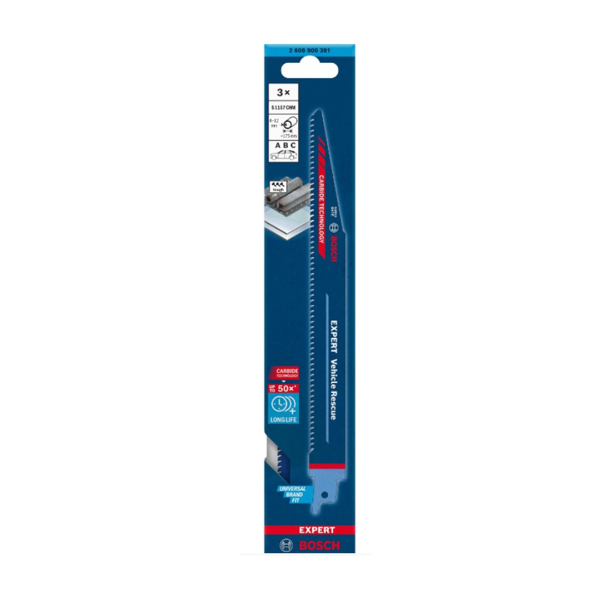 Πριονόλαμες μετάλλου Vehicle Rescue σετ 3τ 2608900381 BOSCH