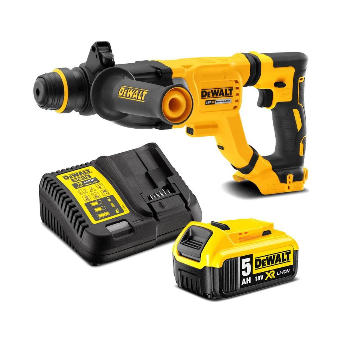 Κρουστικό πιστολέτο SDS-Plus Brushless 18V 5.0Ah DCH263P1 DEWALT