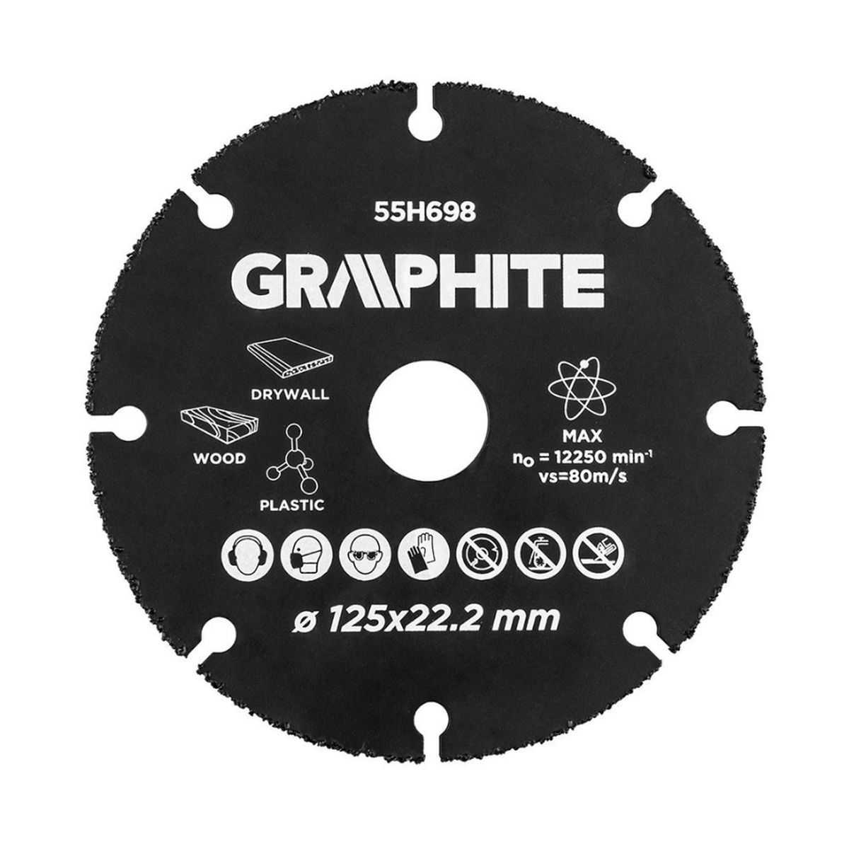 Δίσκος καρβιδίου Multi Material 125mm 55H698 GRAPHITE