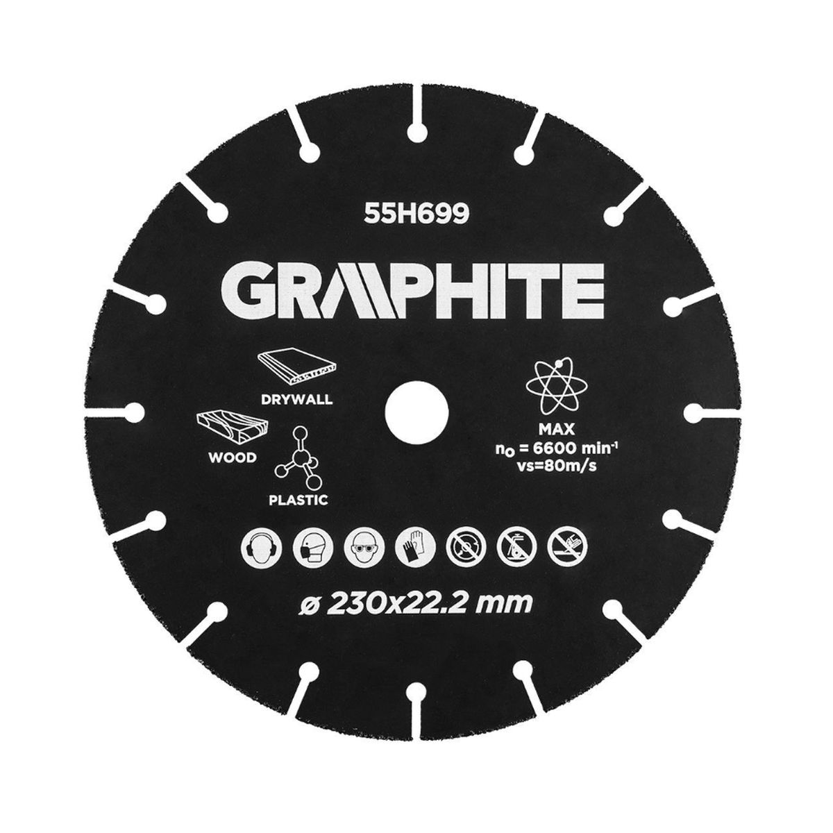 Δίσκος καρβιδίου Multi Material 230mm 55H699 GRAPHITE