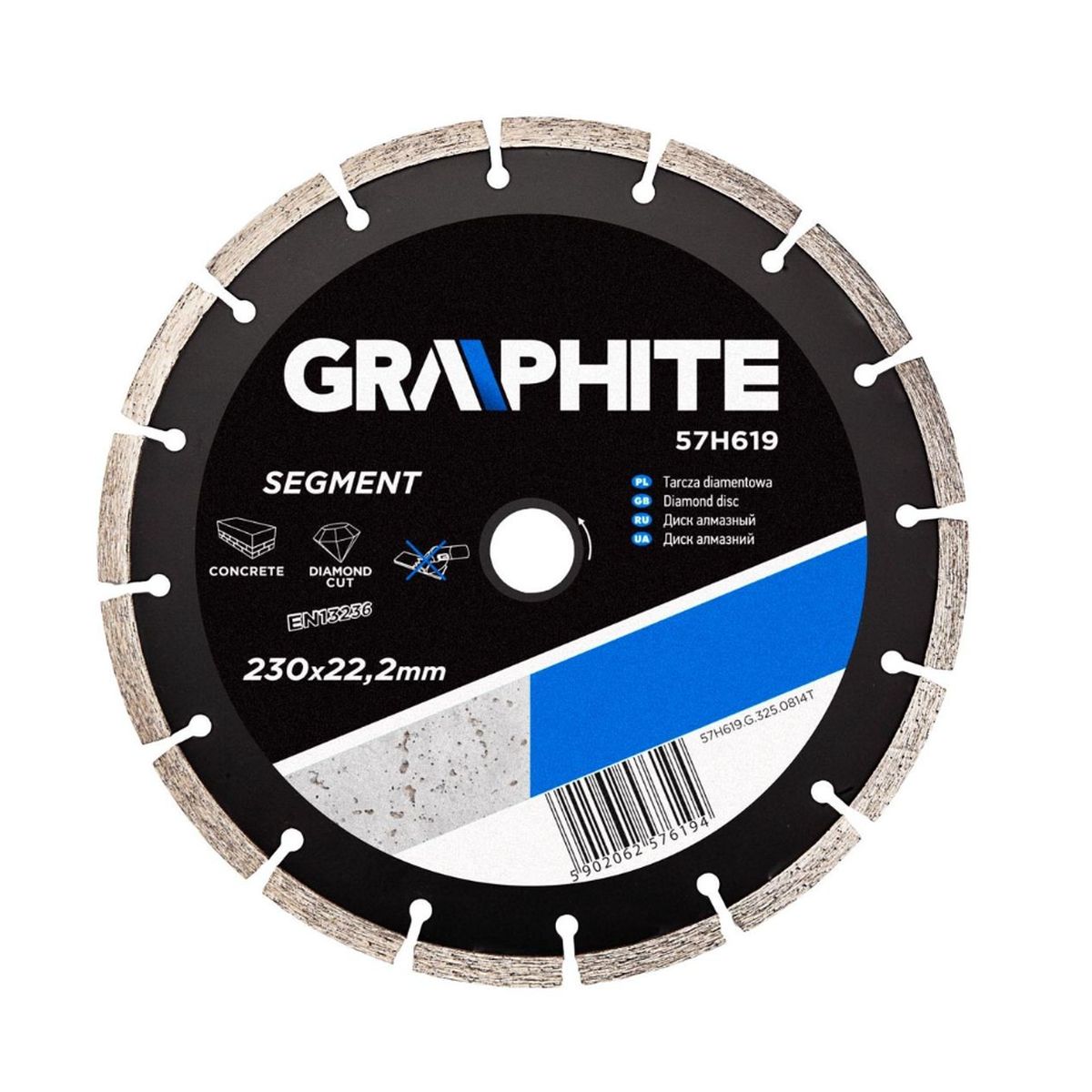 Διαμαντόδισκος γενικής χρήσης 230mm 57H619 GRAPHITE