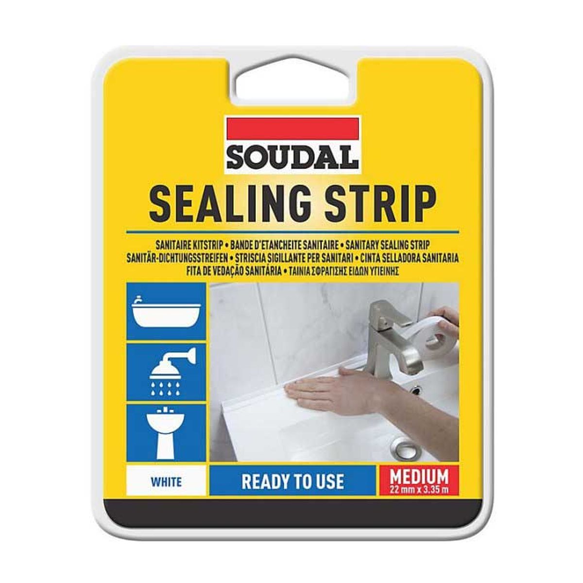 Μονωτική Ταινία Αρμών Μπάνιου - Κουζίνας Sealing Strip 22mm x 3.35m Soudal 41075