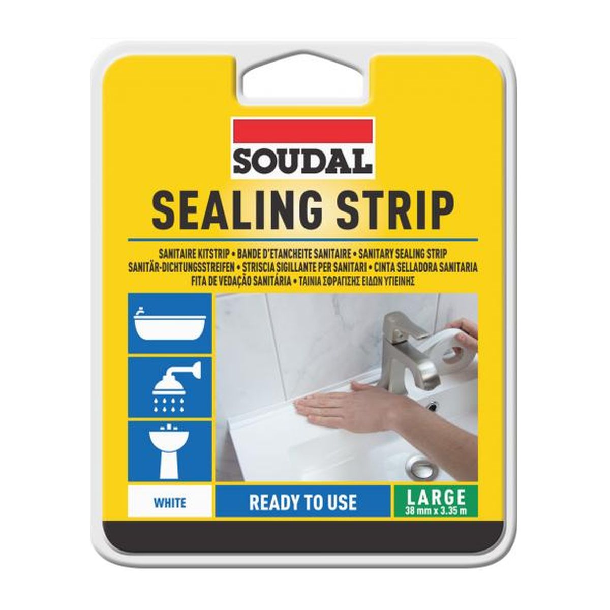 Μονωτική Ταινία Αρμών Μπάνιου - Κουζίνας Sealing Strip 38mm x 3.35m Soudal 41076