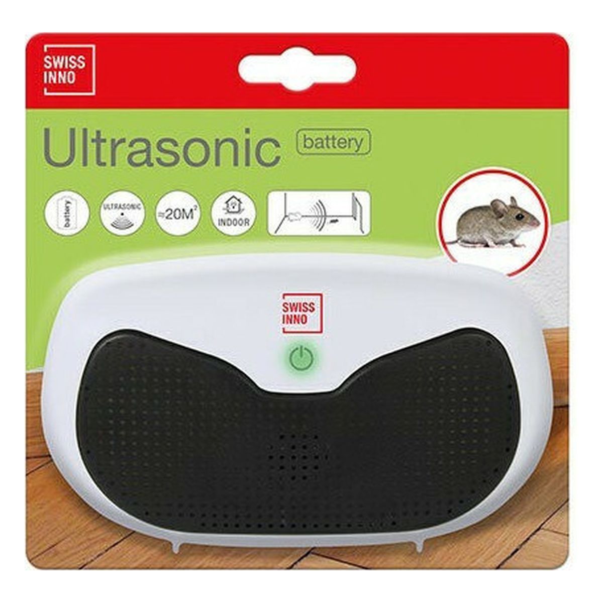 Συσκευή Υπερήχων Απώθησης Τρωκτικών Ultrasonic 1262001 Swissinno