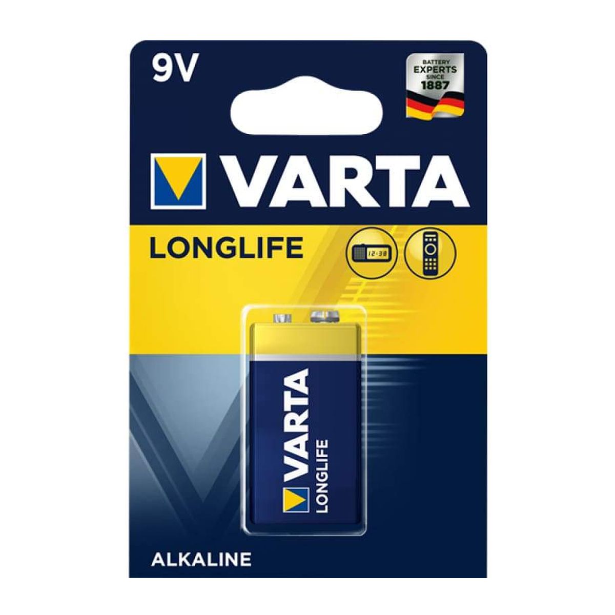 Αλκαλικές Μπαταρίες Longlife Πλακέ E 9V 33389 Varta 