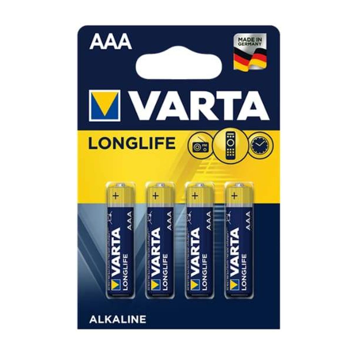 Αλκαλικές Μπαταρίες Longlife Minion ΑΑΑ LR03 1,5V 4τμχ 33385 Varta 