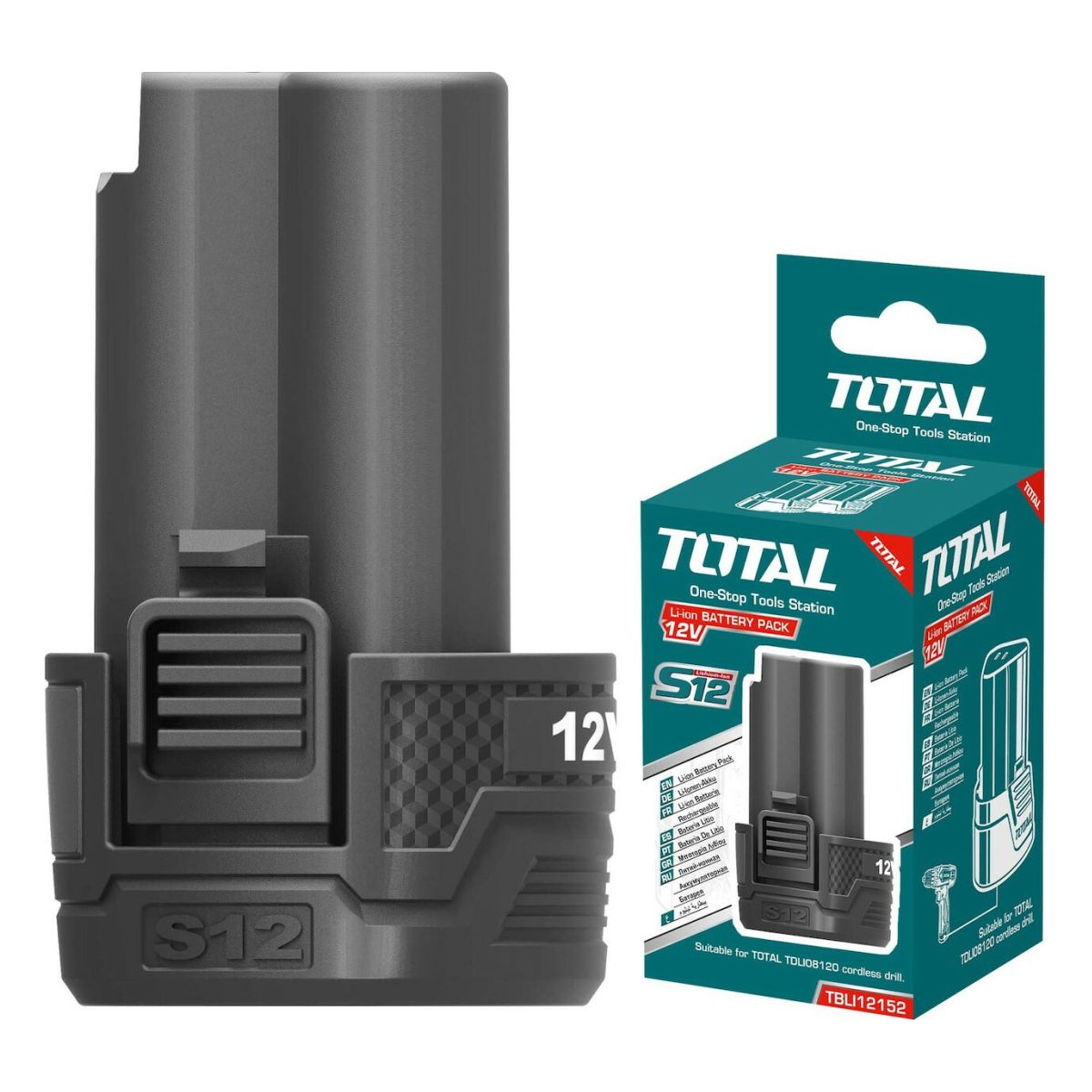 Total μπαταρία λιθίου 12V / 1.5Ah για TDLI1232 / TIDLI1232 / TSPLI1212 (TBLI12152)