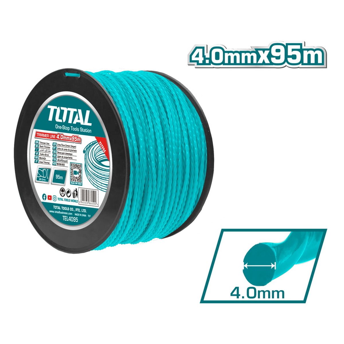 Μεσινέζα Ελικοειδής Σε Καρούλι 4mm - 95m TEL4095 BAX TOOLS