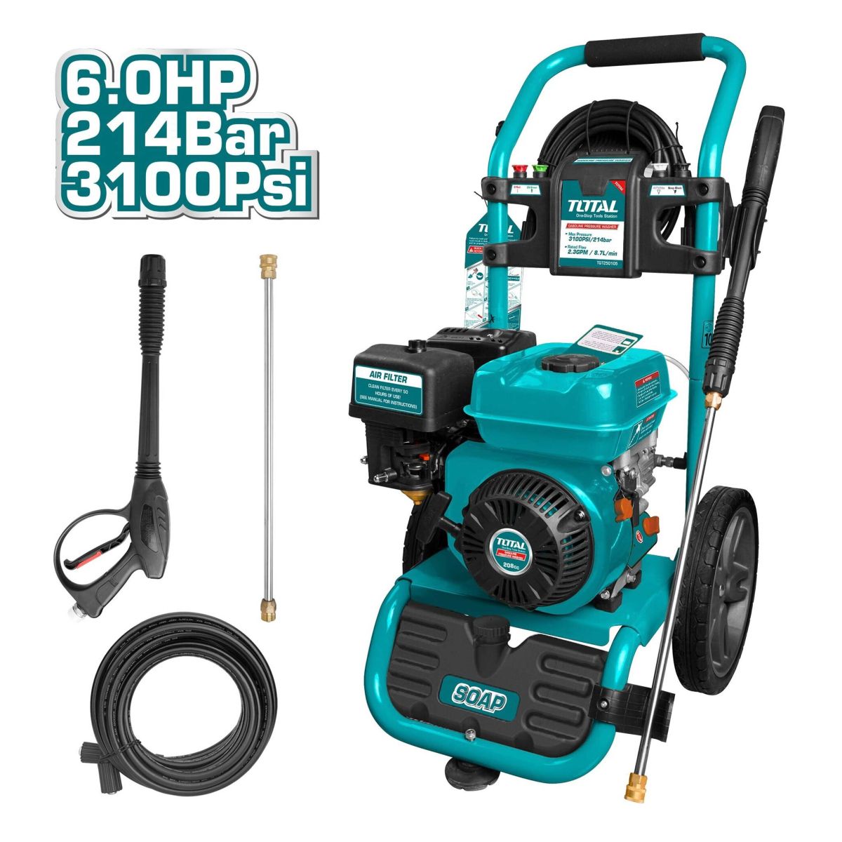 Πλυστικό Μηχάνημα 2.000W TGT11226 TOTAL