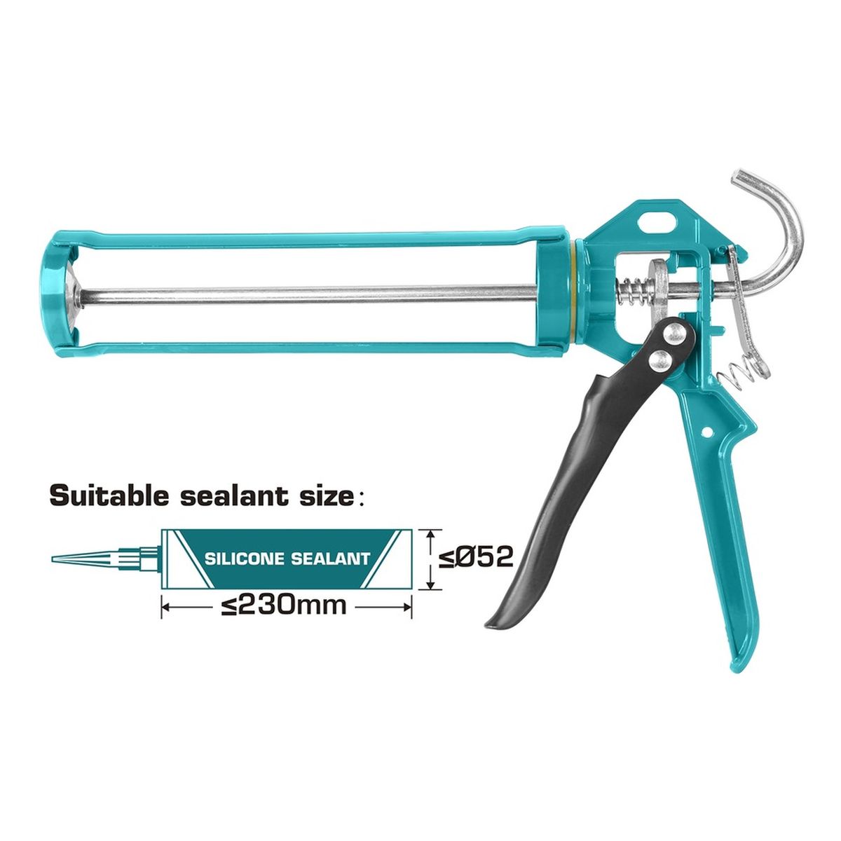 Πιστόλι Σιλικόνης Β.Τ 9'' THT21509 TOTAL