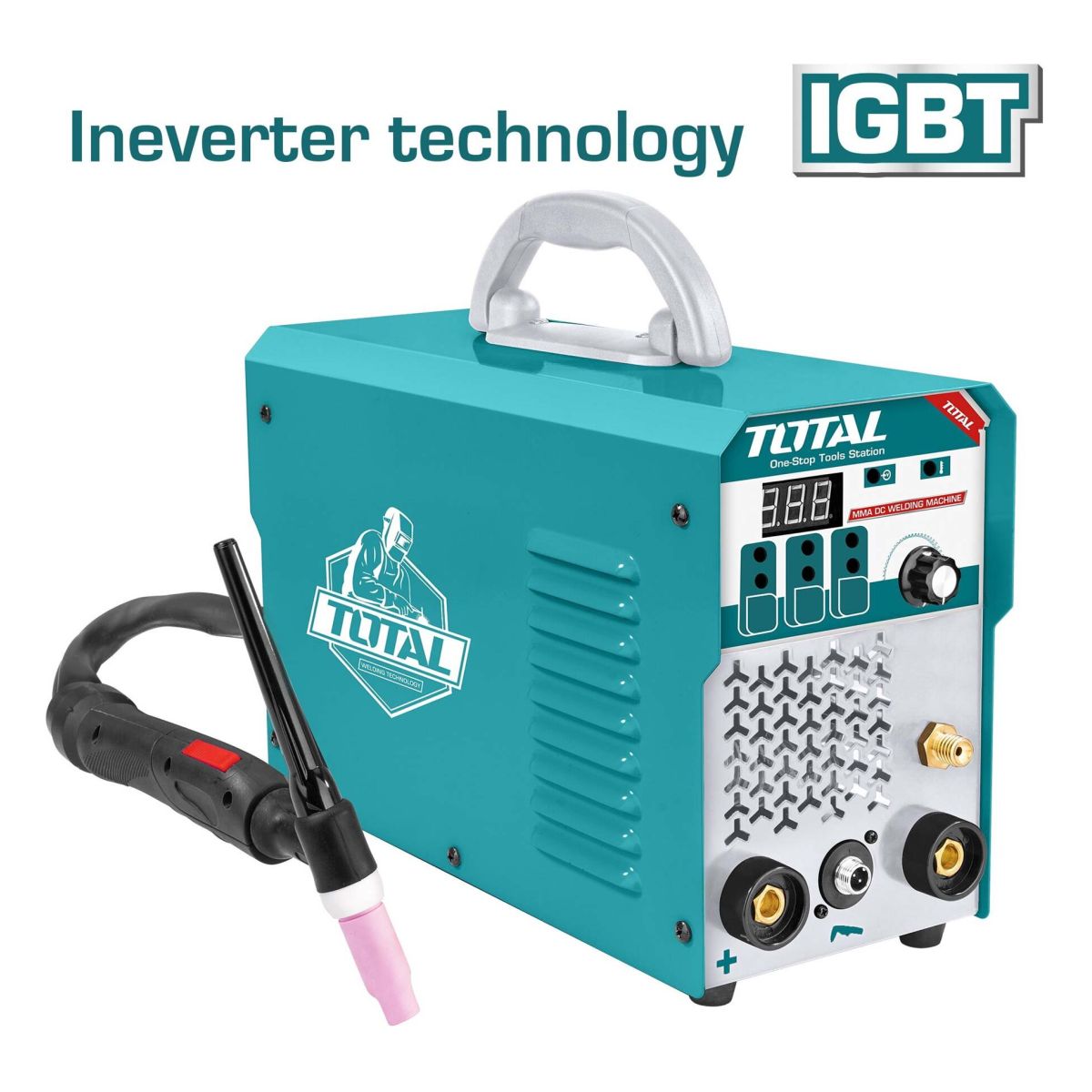 Ηλεκτροσυγκόλληση Inverter TIG/MMA 230V / 160A Με Αέριο TIG1601 TOTAL