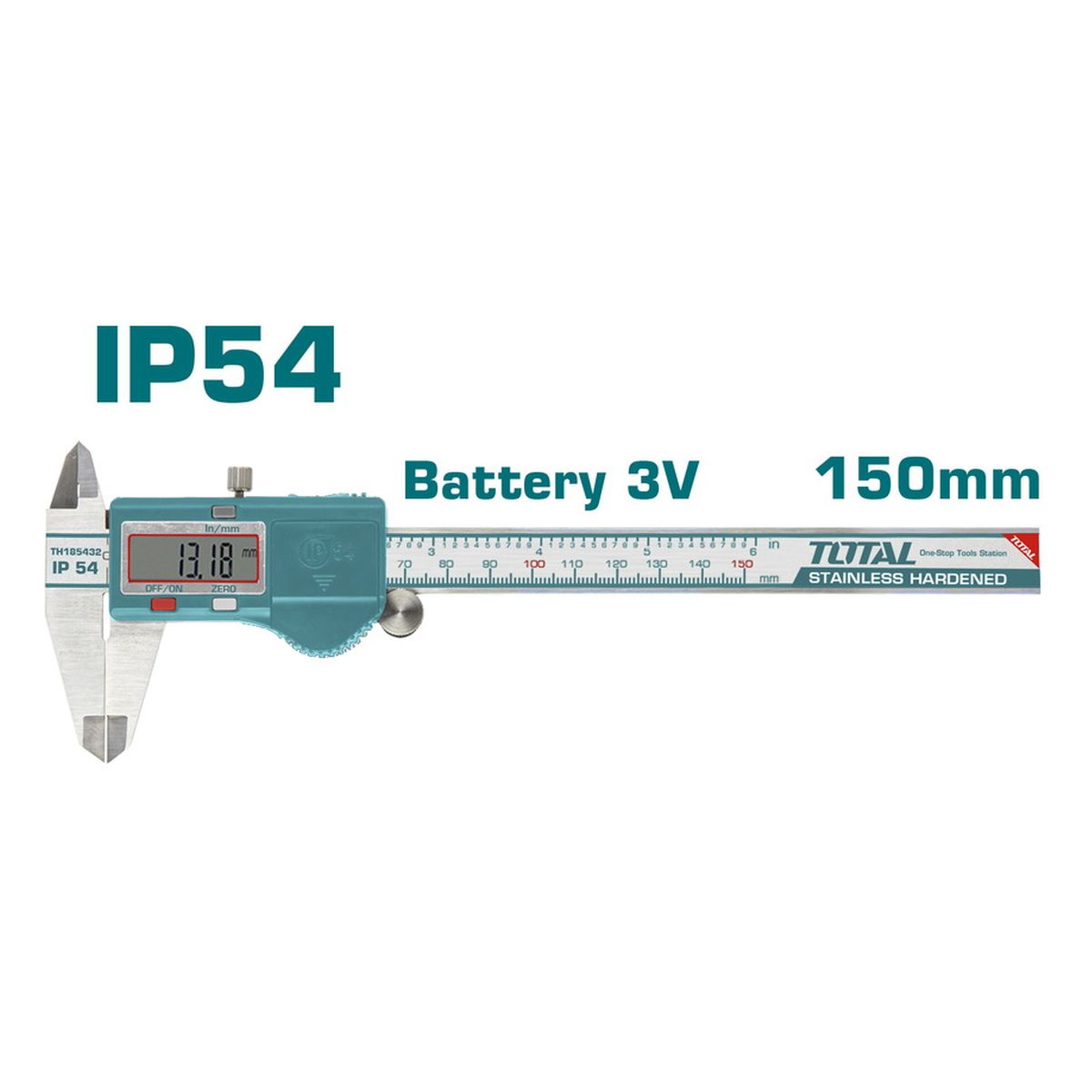 Παχύμετρο Inox 150mm TMT321506 TOTAL