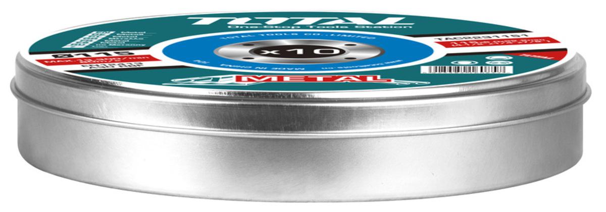 Total δίσκος κοπής inox-μετάλλου 115 Χ 1.2mm (TAC2211155)