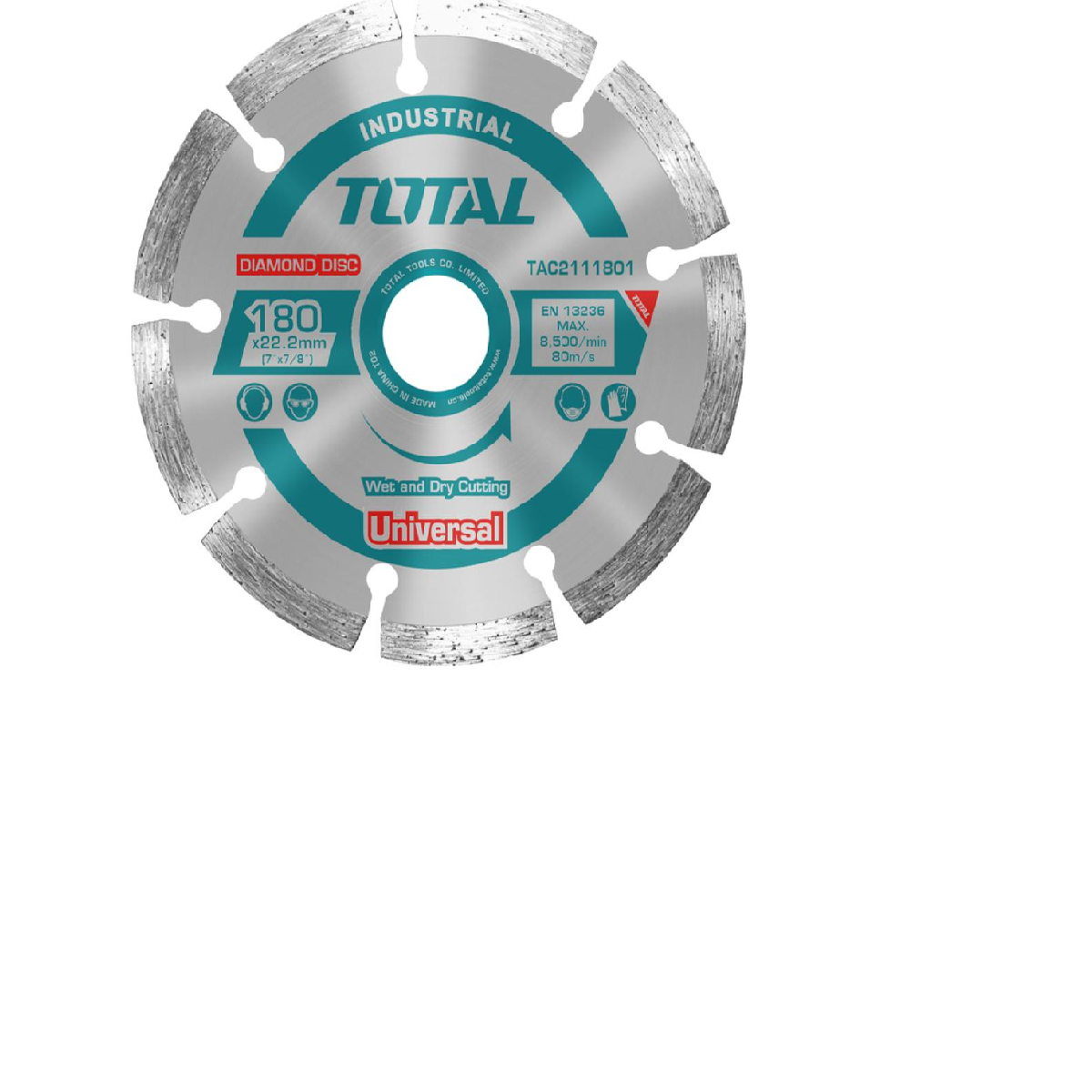 Total διαμαντοδίσκος UNIVERSAL 180 Χ 22.2mm (TAC2111801)