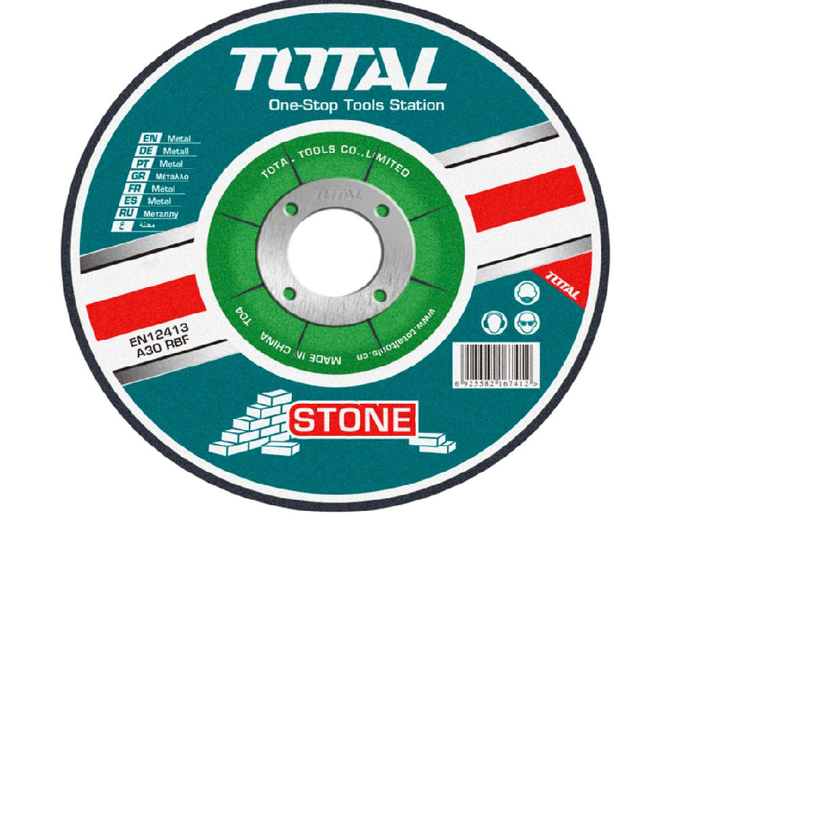 Total δίσκος κοπής δομικών υλικών-πέτρας 180 Χ 3mm (TAC2221801)