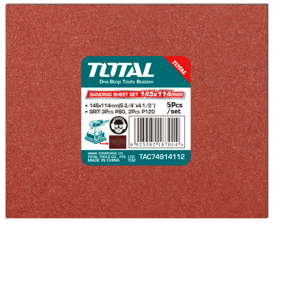Total σετ γυαλόχαρτα 5τεμ για TF2231106 (TAC74914112)