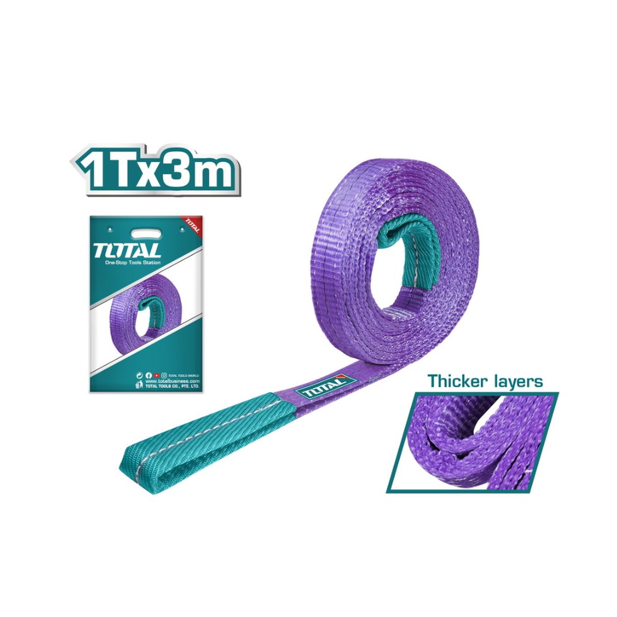 ΣΑΜΠΑΝΙ ΙΜΑΝΤΑΣ ΑΝΥΨΩΣΗΣ 1Τ / 3m / 30mm (THTWS0103) TOTAL 
