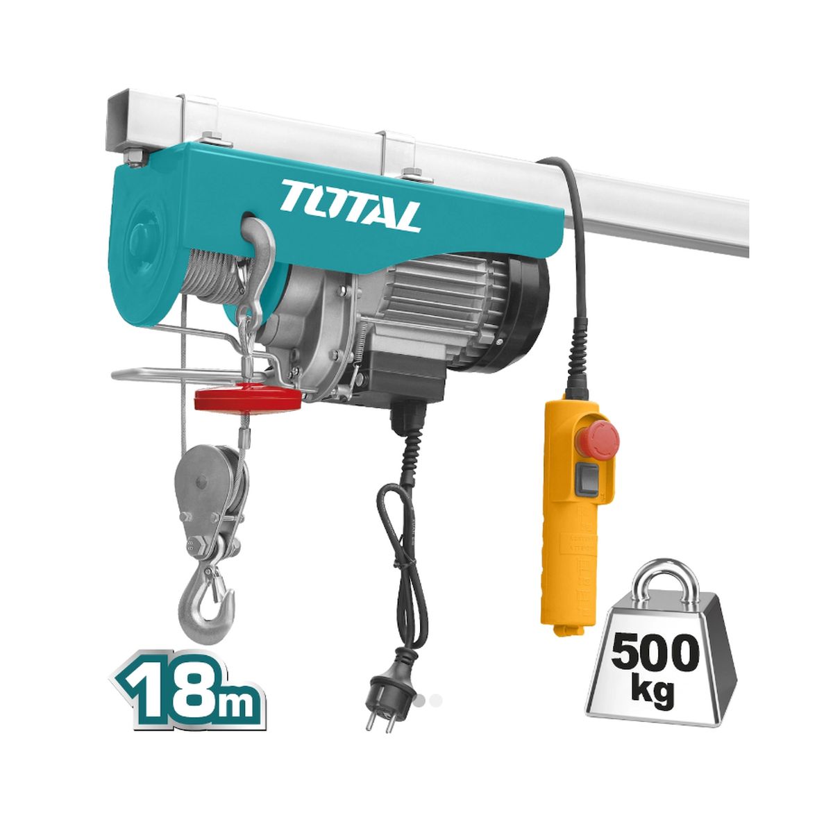 ΗΛΕΚΤΡΙΚΟ ΠΑΛΑΓΚΟ 250 / 500Kg - 18m (TLH1952) TOTAL