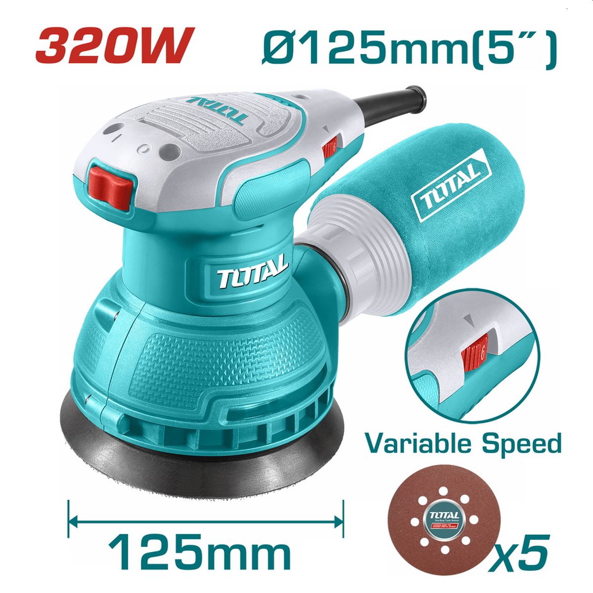 Έκκεντρο Τριβείο 125mm - 320W TF2131256 Total 